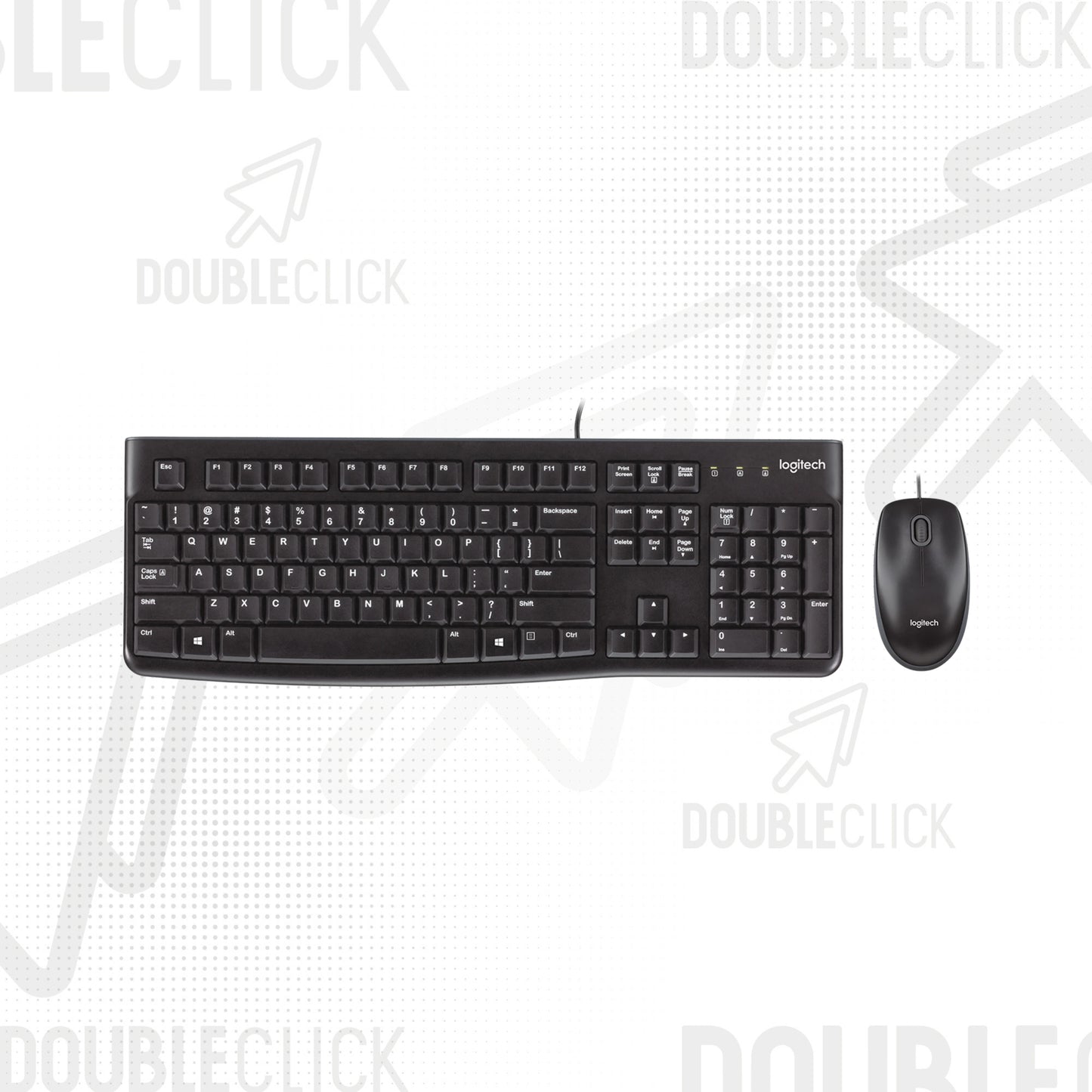 Combo Teclado y Mouse Alámbrico Logitech MK120 USB Español Negro