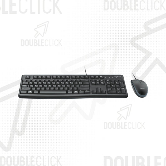 Combo Teclado y Mouse Alámbrico Logitech MK120 USB Español Negro