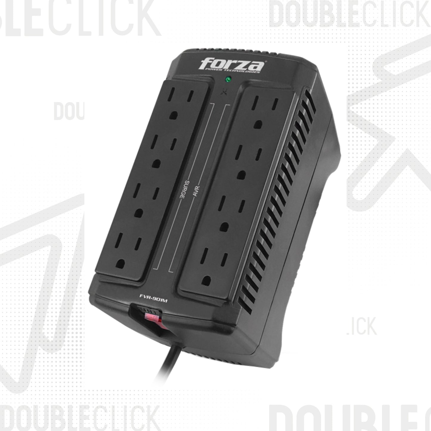Estabilizador de Corriente Forza FVR-902 900VA 450W 8 Tomas Negro