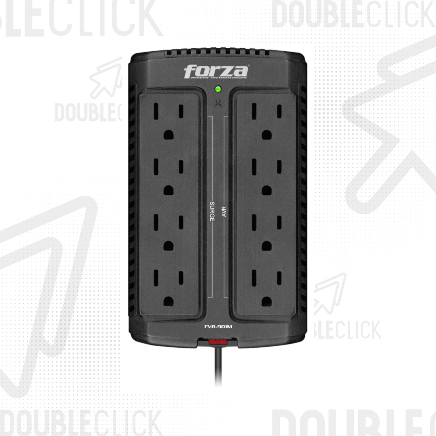 Estabilizador de Corriente Forza FVR-902 900VA 450W 8 Tomas Negro