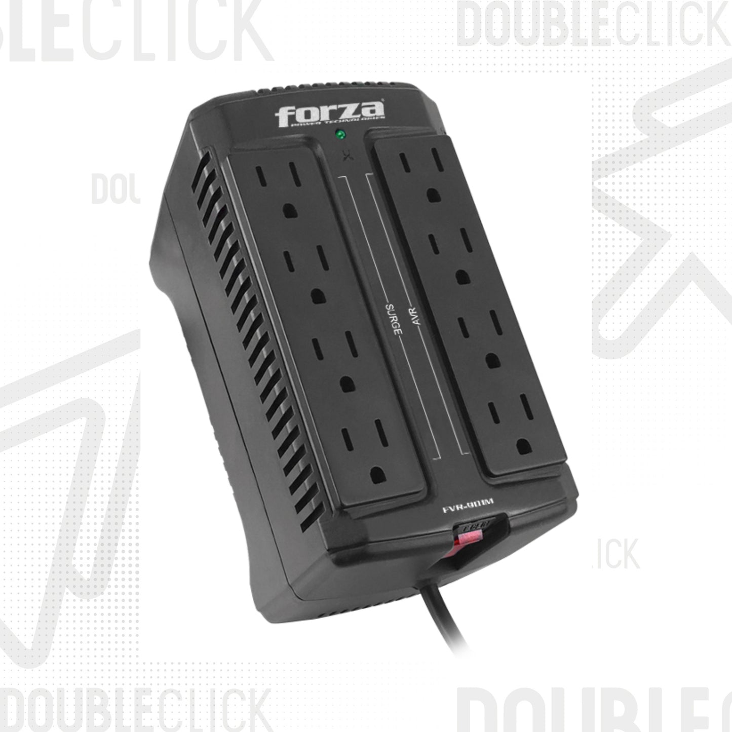Estabilizador de Corriente Forza FVR-902 900VA 450W 8 Tomas Negro