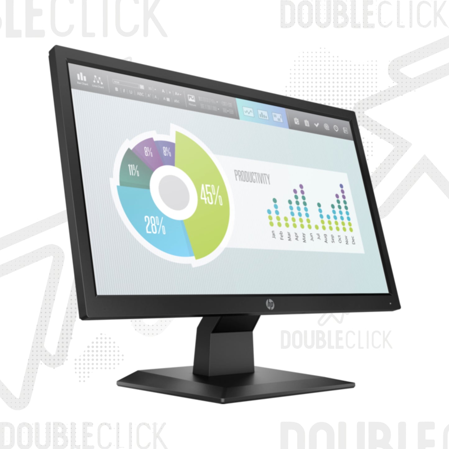 Monitor HP P204v de 19.5" HD+ 1600 x 900p TN 5ms 60Hz HDMI/VGA