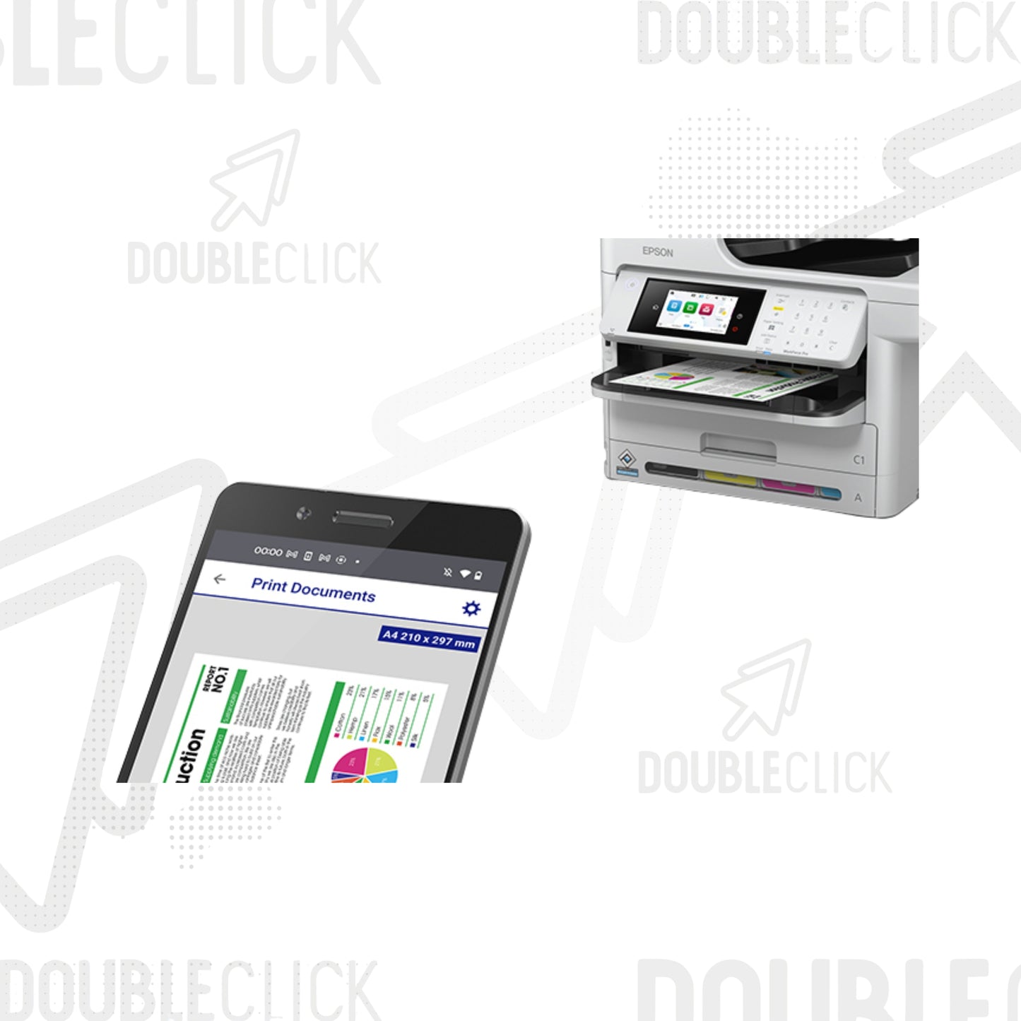 Impresora EPSON Workforce Pro WF C5891 Multifuncional de Tinta en Colores A4