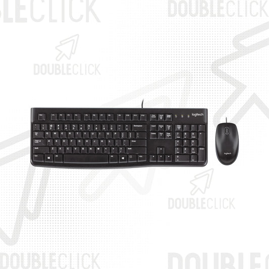 Combo Teclado y Mouse Alámbrico Logitech MK120 USB Español Negro