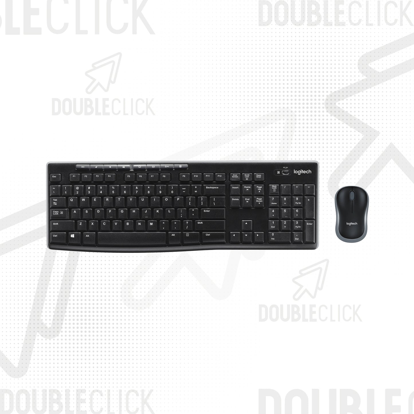 Combo Teclado y Mouse Inalámbrico Logitech MK270 2.4G Español Negro