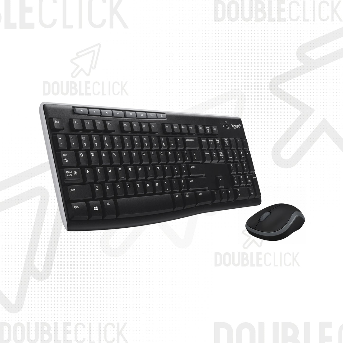 Combo Teclado y Mouse Inalámbrico Logitech MK270 2.4G Español Negro