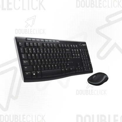 Combo Teclado y Mouse Inalámbrico Logitech MK270 2.4G Español Negro