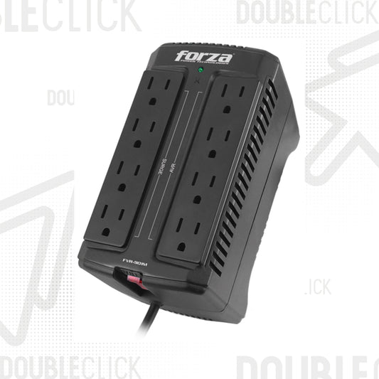 Estabilizador de Corriente Forza FVR-902 900VA 450W 8 Tomas Negro