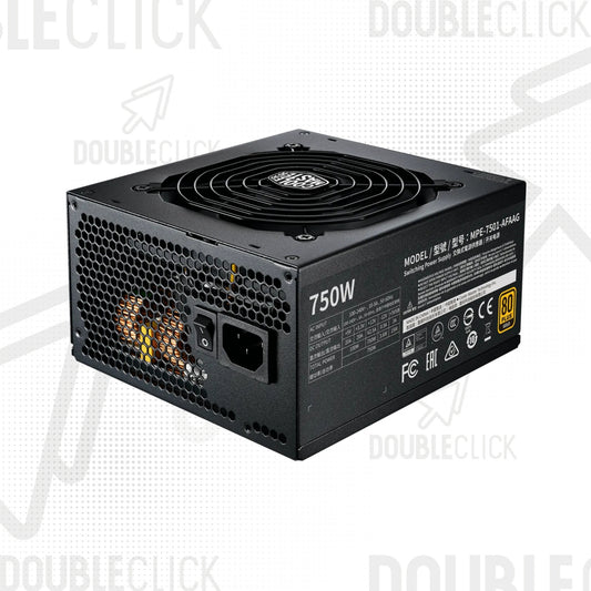 Fuente de Poder de 750W Cooler Master MWE 750 V2 Modular 80 Plus Gold
