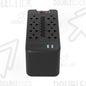 Estabilizador de Corriente Forza FVR-1222USB 1200VA 600W 8 Tomas Negro