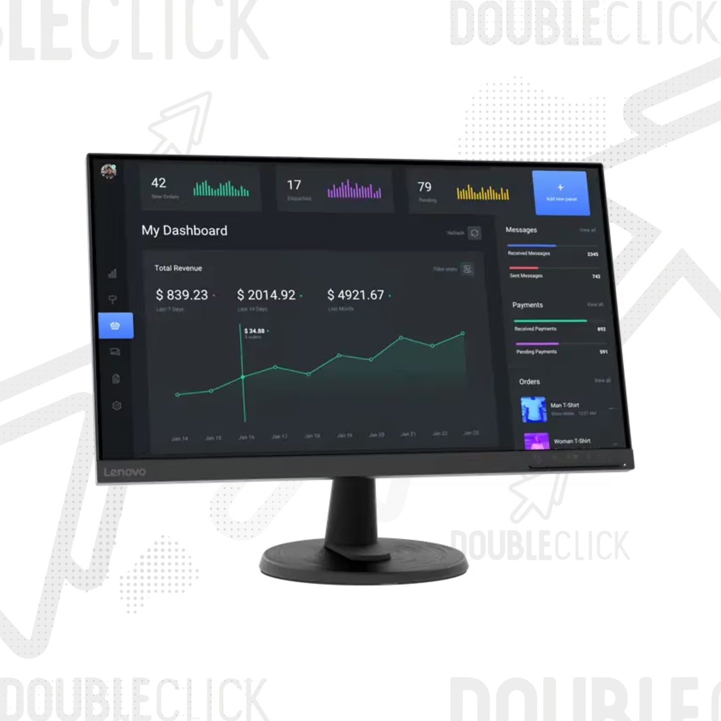 Monitor Lenovo C24-40 de 23.8" Full HD 1920 x 1080p VA 5ms 75Hz HDMI/VGA