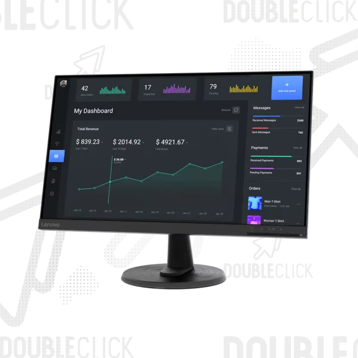 Monitor Lenovo C24-40 de 23.8" Full HD 1920 x 1080p VA 5ms 75Hz HDMI/VGA