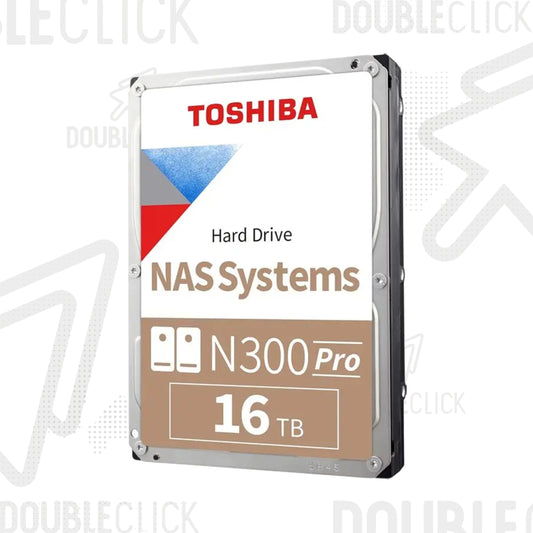 Disco Duro de 16TB Toshiba N300 Pro 3.5" SATA III 7200RPM para NAS