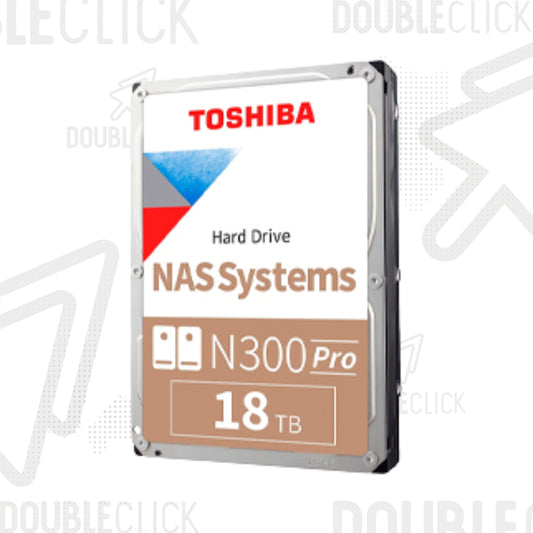 Disco Duro de 18TB Toshiba N300 Pro 3.5" SATA III 7200RPM para NAS