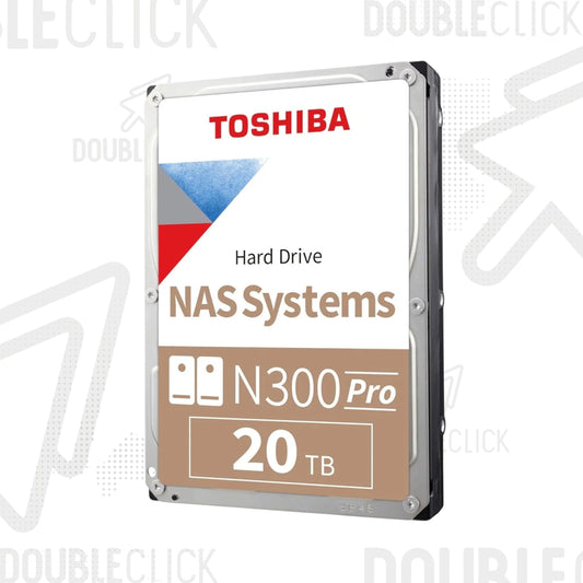 Disco Duro de 20TB Toshiba N300 Pro 3.5" SATA III 7200RPM para NAS
